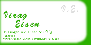 virag eisen business card